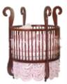 little miss liberty cribs, millenium model crib, round baby crib.